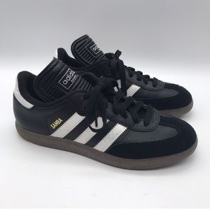 adidas Samba Classic Mens 6.5 Shoes Black Gum Sole Indoor Soccer Sneakers